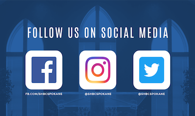  "Follow us on Social Media" with 3 icons 